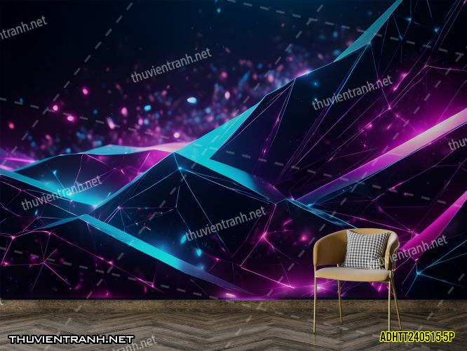 Tranh dán tường hoa văn trừu tượng- -ADHTT240515-5P - Tranh tường chất lượng cao